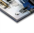 Blue Chevy Wagon with Trailer Acrylic print