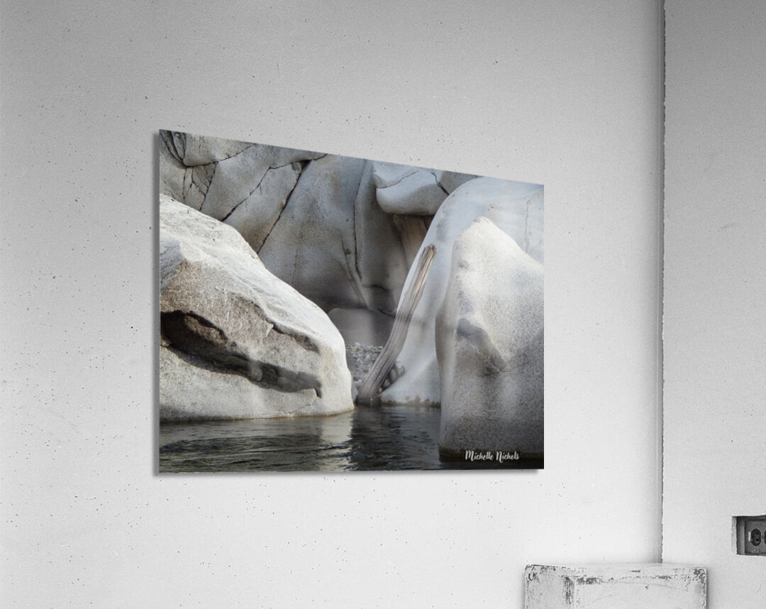 Bolders on the Yuba Acrylic Print