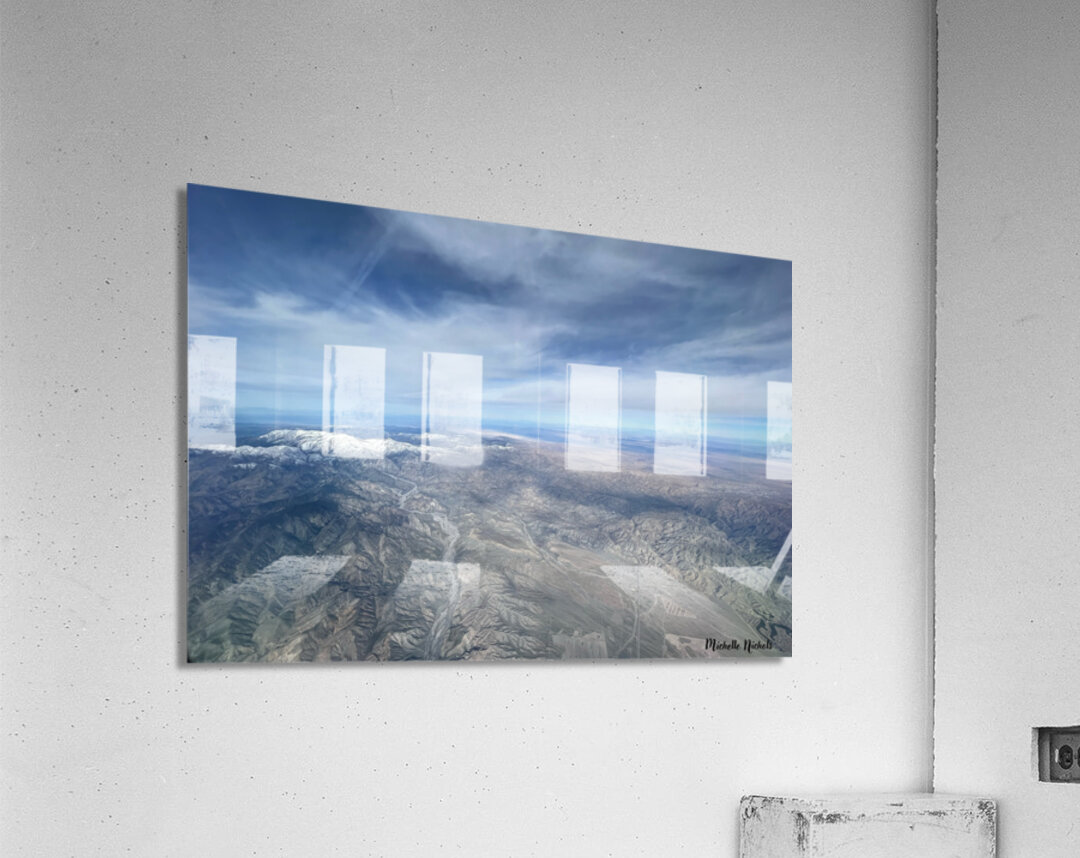 On A Plane Acrylic Print