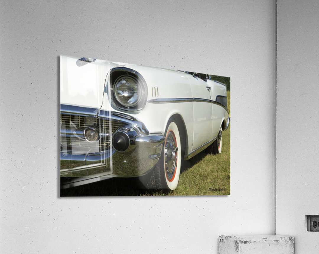 White Chevy Acrylic Print