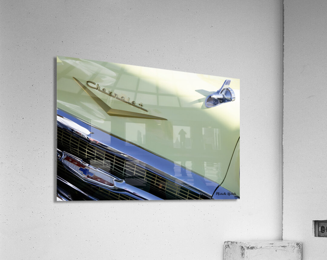 Yellow Chevy Acrylic Print