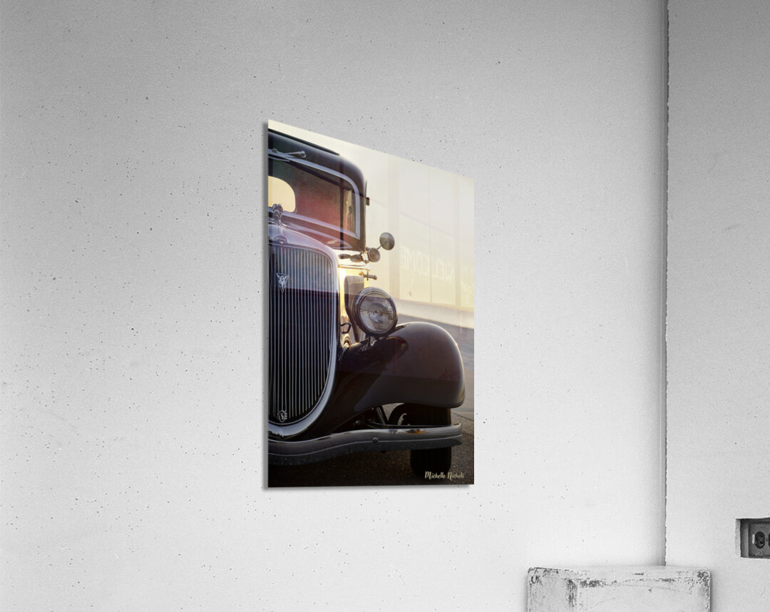 1934 Ford On The Beach Acrylic Print