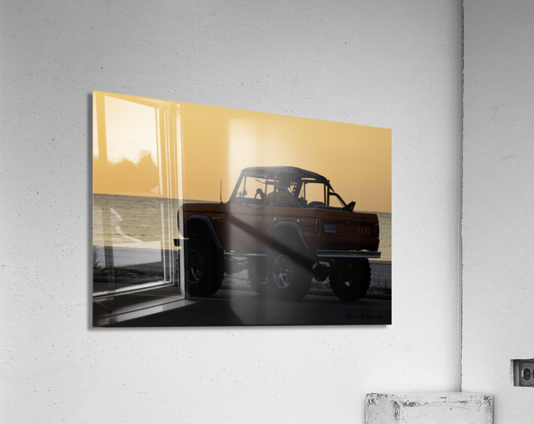 Orange Ford Bronco Acrylic Print