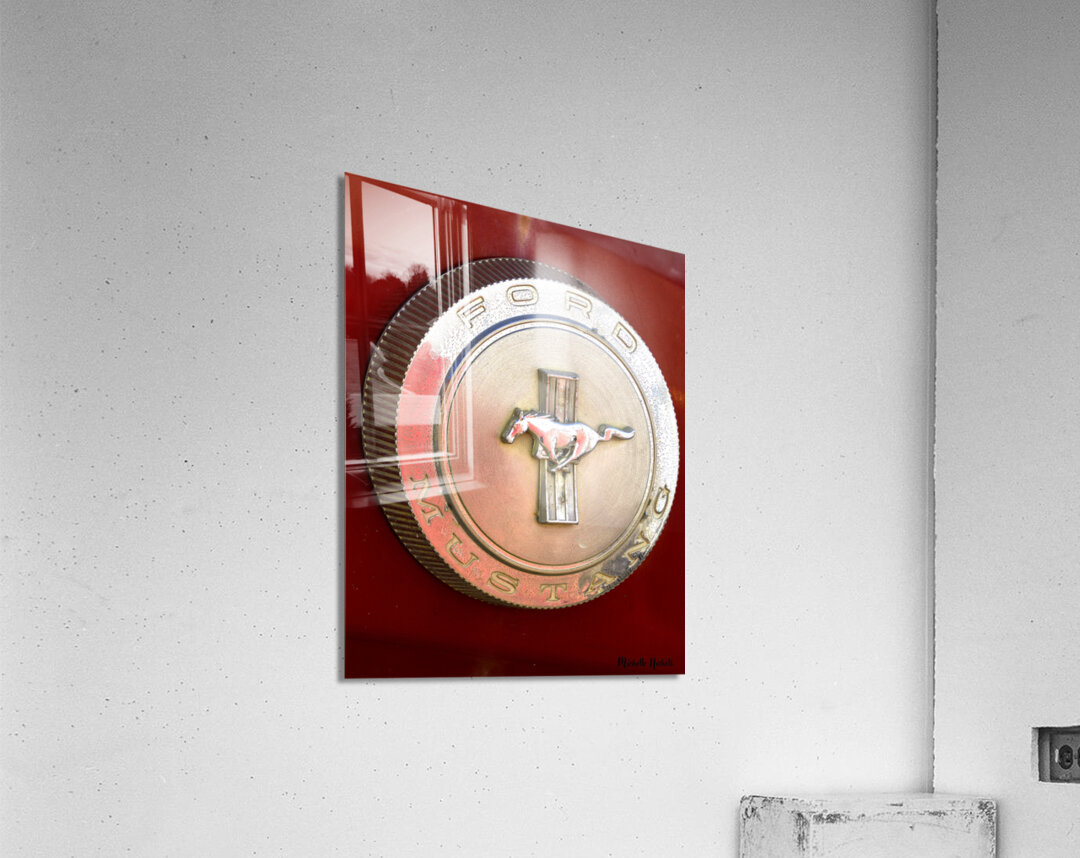 Mustang Emblem Acrylic Print