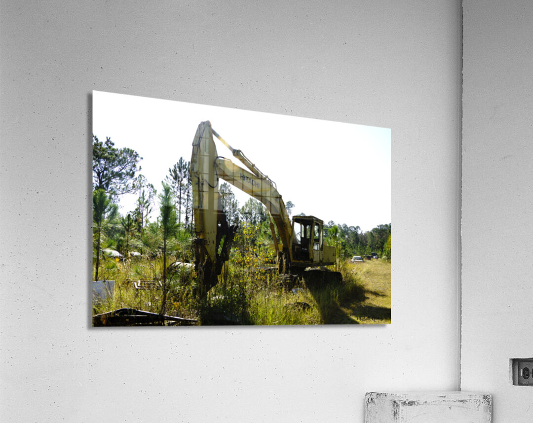 Old Rusty Excavator Acrylic Print