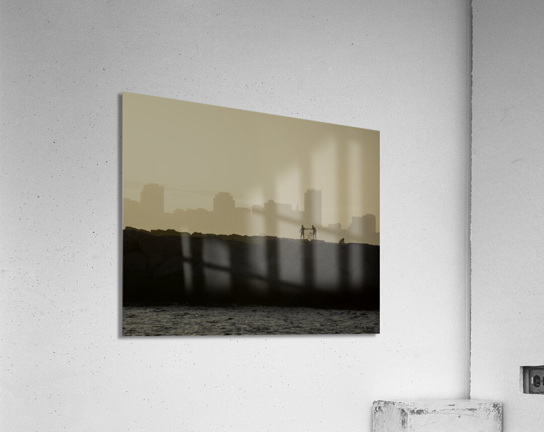 The Levee in Long Beach CA Acrylic Print