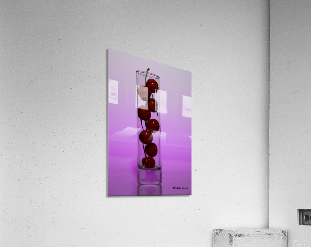 Vase of Cherries Acrylic Print