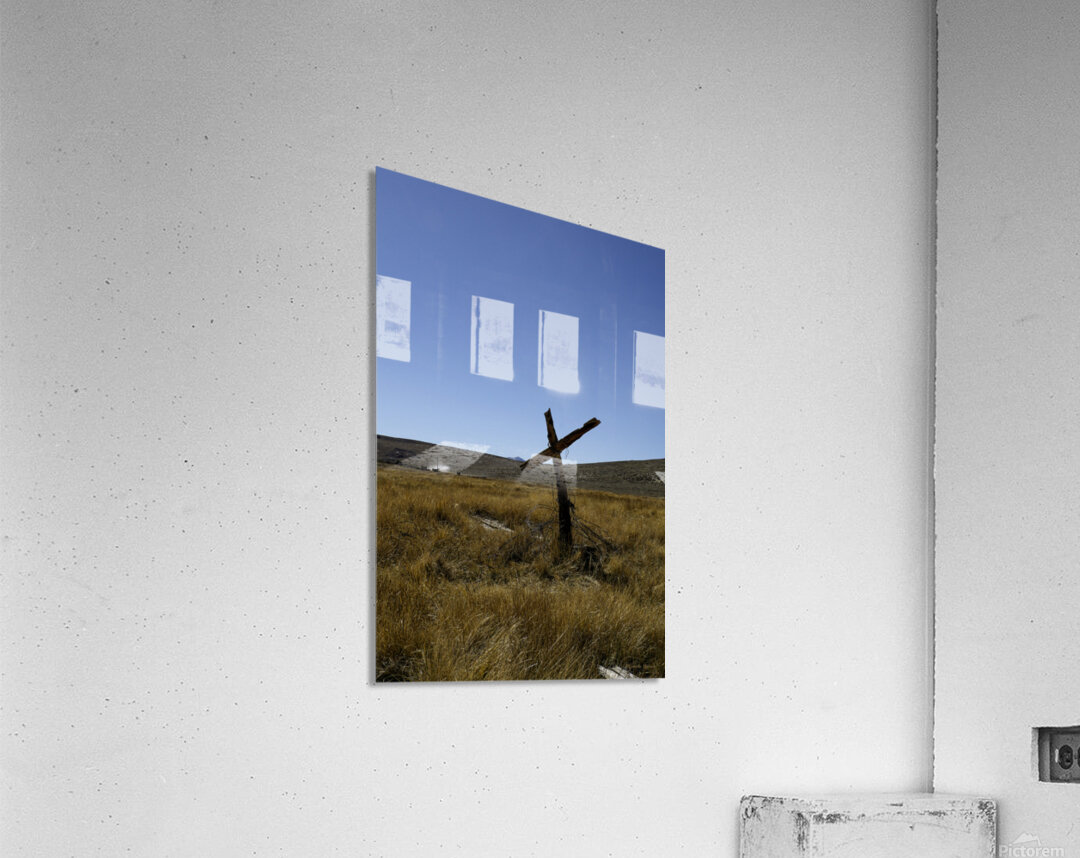 Old Fence Cross Section Acrylic Print