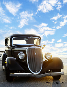 1934 Ford At Sunrise by Michelle Nichols