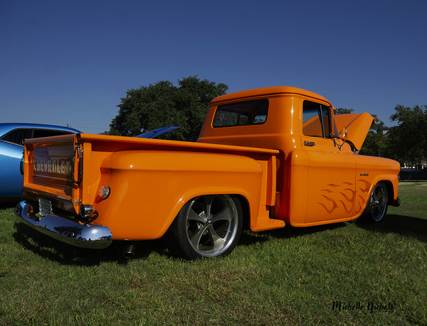 Orange Chevy Truck Print