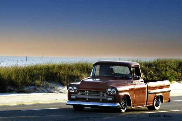 Red Chevrolet Apache Print