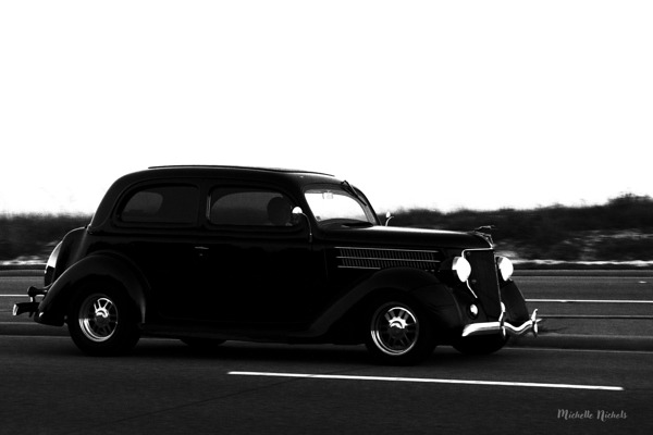 Black  White Cruisin Print