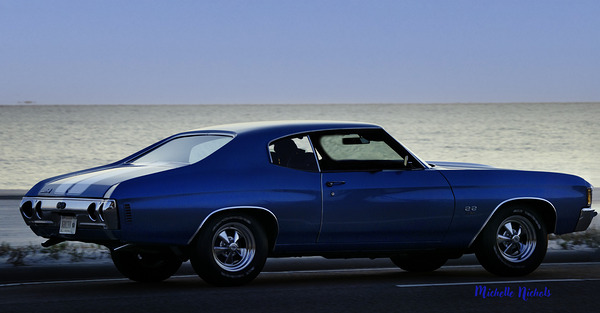 Blue Chevelle Print