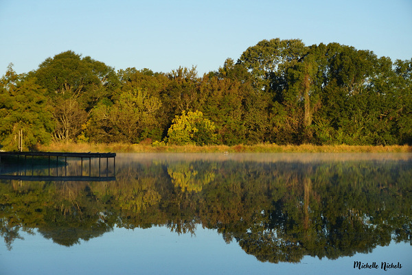 Early Pond Reflection Print