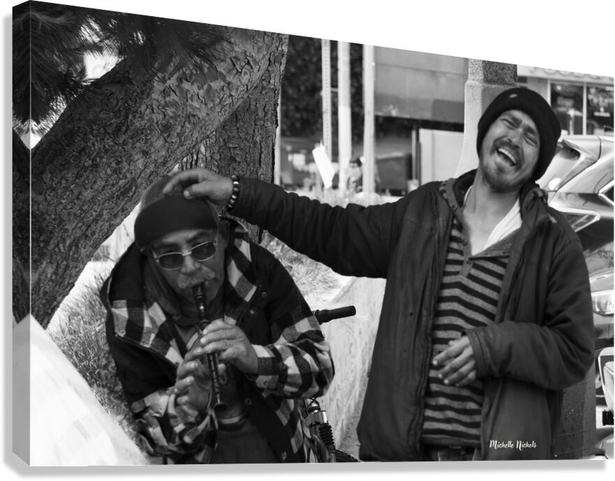 Paco and Tito BW Canvas Print