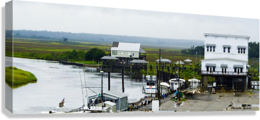 Old Saloon on the Water Canvas Print