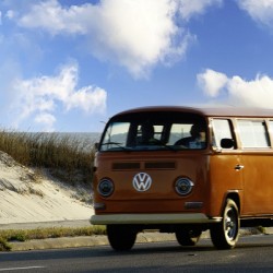 Orange VW Van