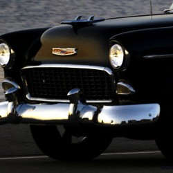 Black Chevy Front View