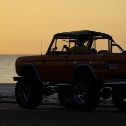 Orange Ford Bronco