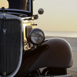 1934 Ford On The Beach