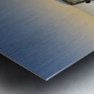 Red and White Classic Car on the Beach Metal print