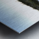 Convertible Silver Corvette Metal print