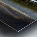 Red Mustang w Black Stripe Metal print