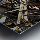 Little Yellow Tires Metal print