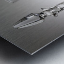 Crystal and Glass Metal print