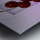 Vase of Cherries Metal print