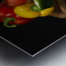 Peppers & Tomatoes Metal print