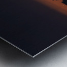 Long Beach CA Sunset Signed Metal print