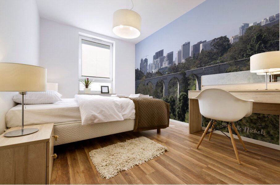 Bridge at the San Diego Zoo Mural print