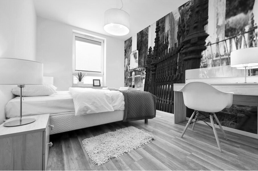 Cemetary BW Pass Chris Mural print