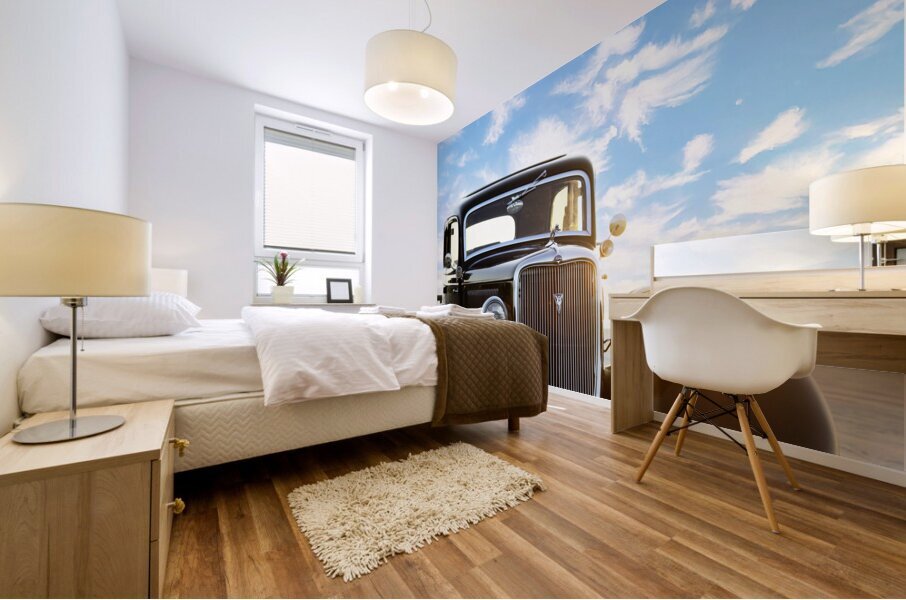 1934 Ford At Sunrise Mural print