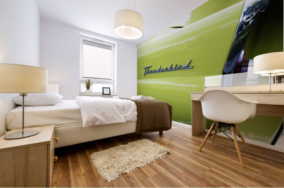 Yellow Thunderbird Mural print