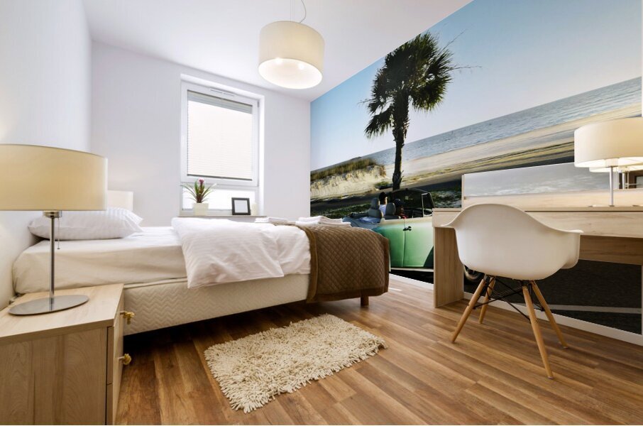 Cruisin  Beetle Mural print