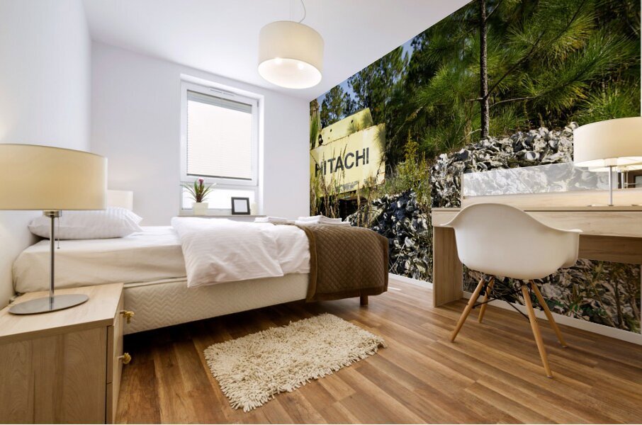 Aluminum Mound Mural print