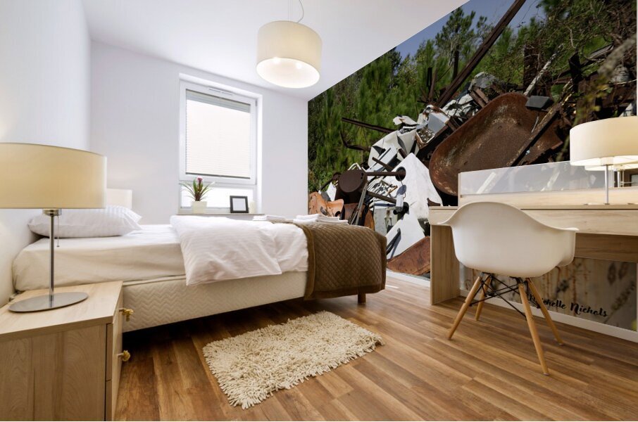 Junk Yard Gold Mural print