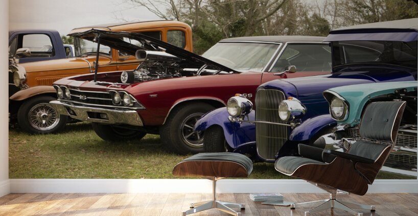Long Beach Antique Cars Wall Murals