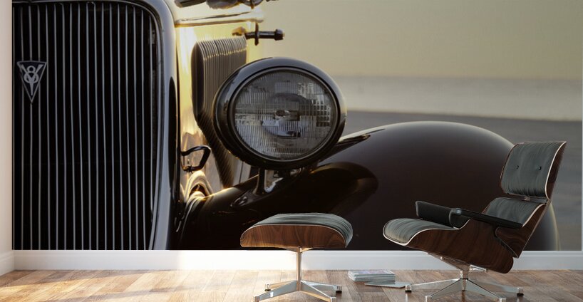 1934 Ford On The Beach Wall Murals