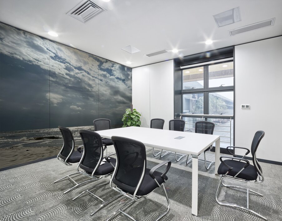 Moonrise Over Long Beach MS Wall Printing