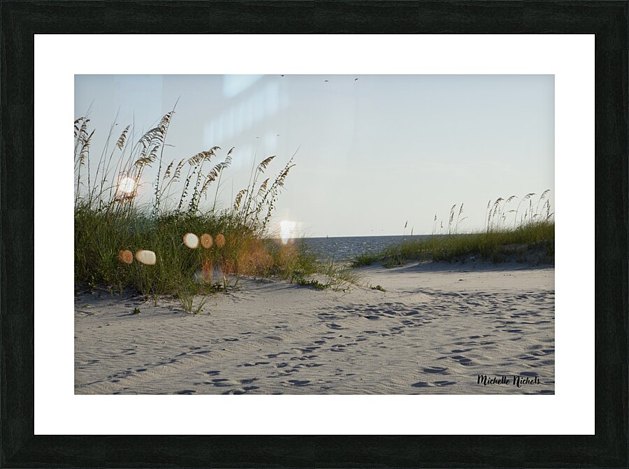 Guy s Beach Picture Frame print