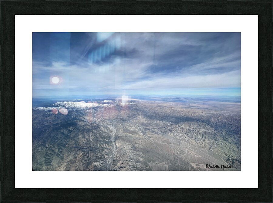 On A Plane Picture Frame print