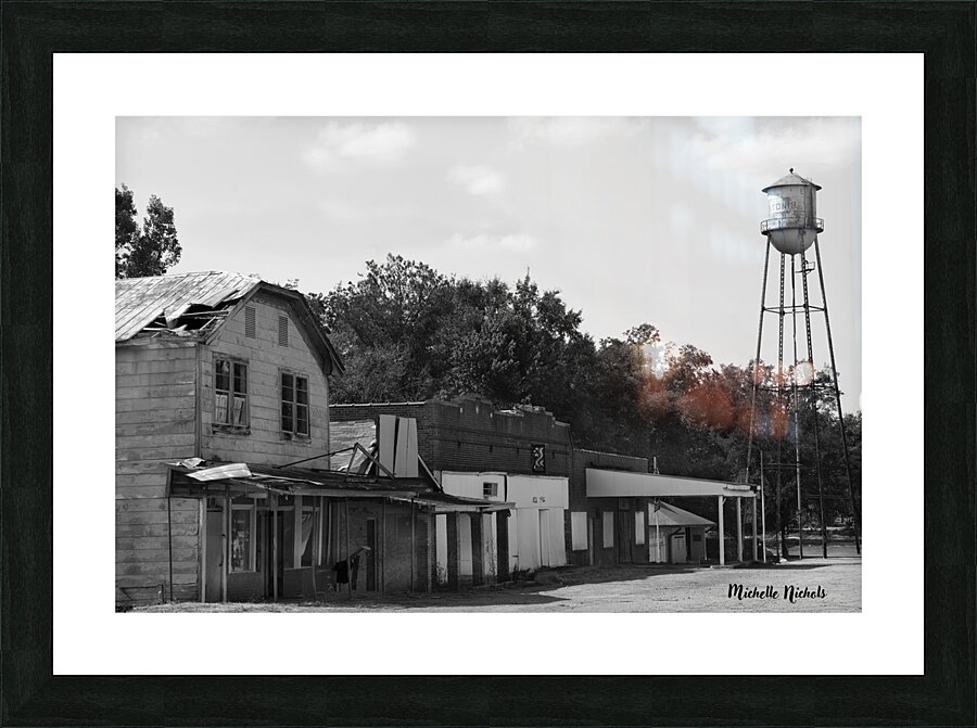 Old Mississippi Town Picture Frame print
