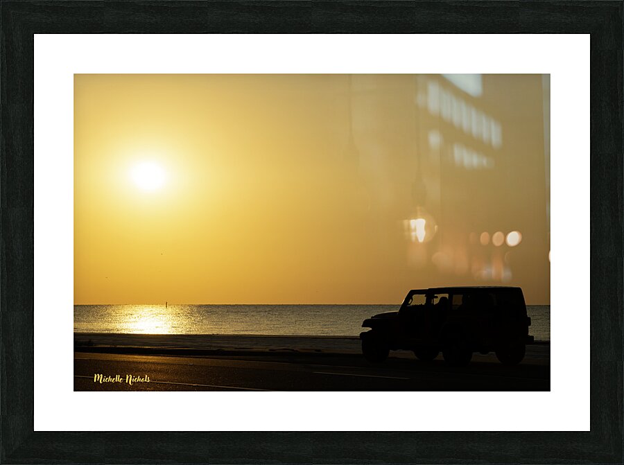 Jeep Silouette Picture Frame print