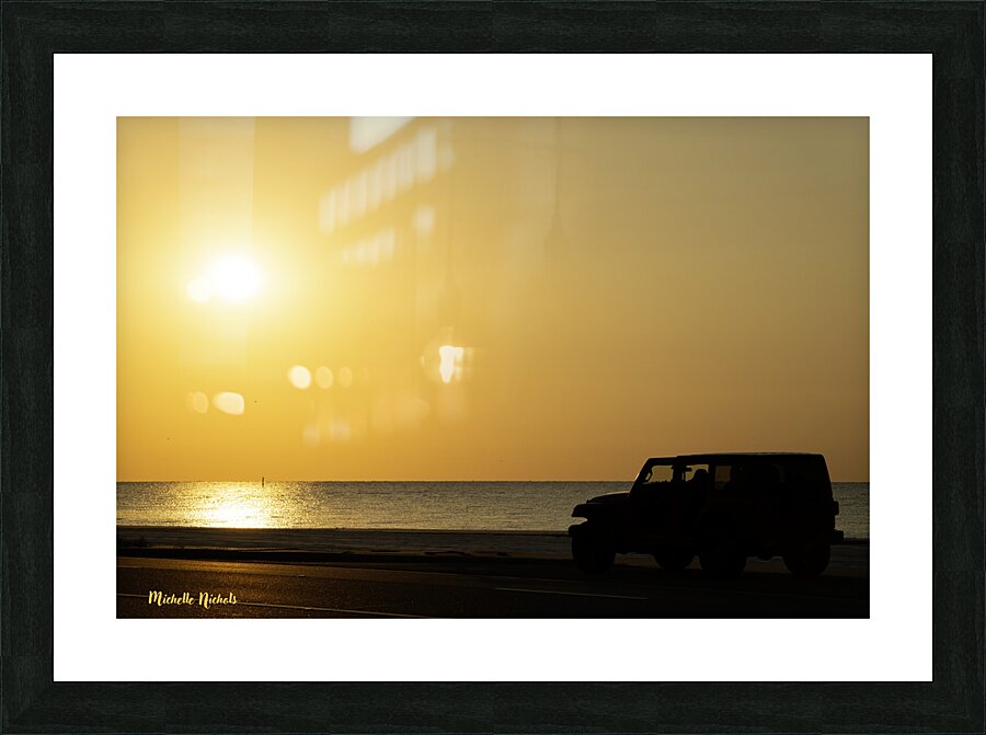 Jeep Silouette Picture Frame print