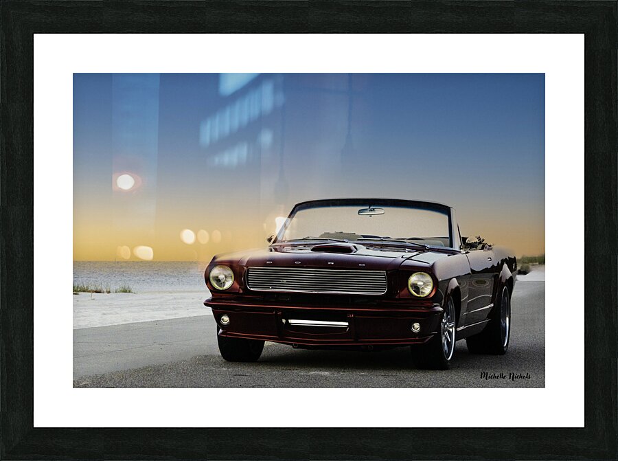 Thelma On The Beach Picture Frame print