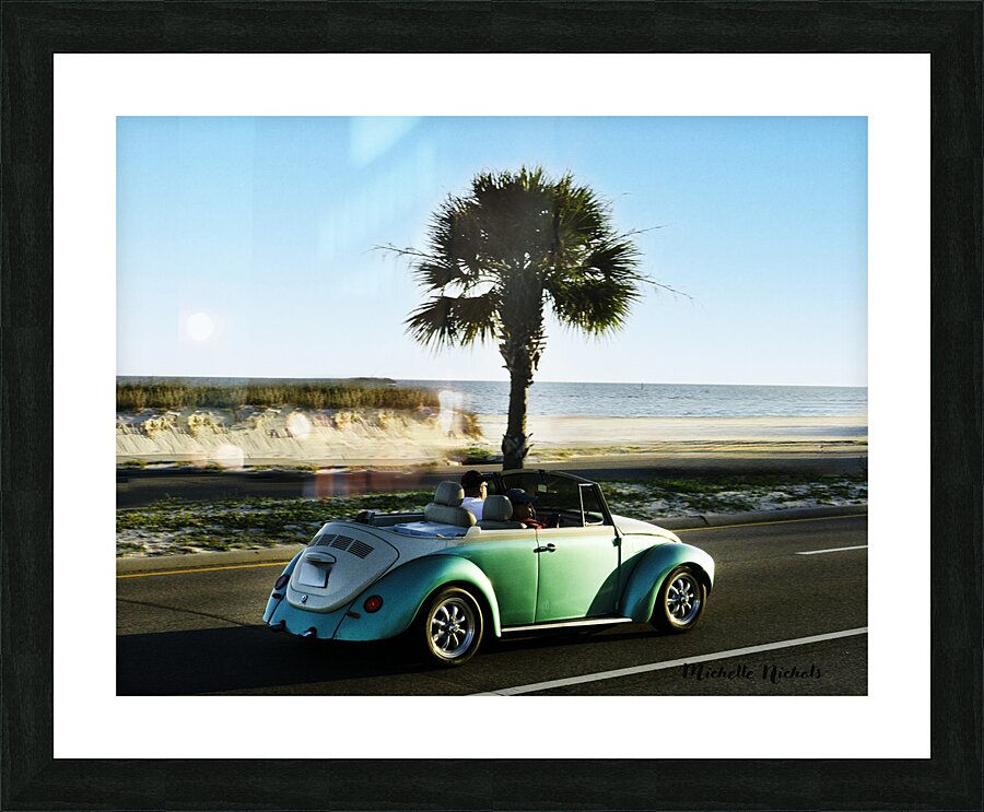 Cruisin  Beetle Picture Frame print