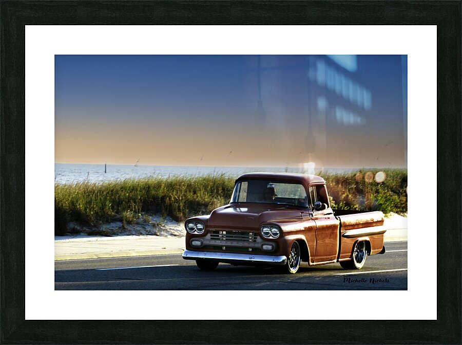Red Chevrolet Apache Picture Frame print